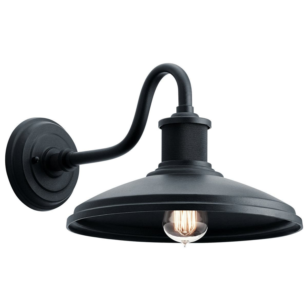 KICHLER 49980BKT Allenbury 12" 1 Light Outdoor Wall Light With Textured Black