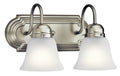 KICHLER 5336NIS 12.25" 2 Light Vanity Light Brushed Nickel