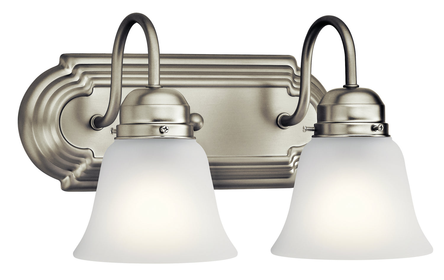 KICHLER 5336NIS 12.25" 2 Light Vanity Light Brushed Nickel