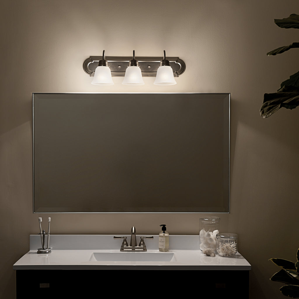 KICHLER 5337NIS 24" 3 Light Vanity Light Brushed Nickel