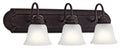 KICHLER 5337TZS 24" 3 Light Vanity Light Tannery Bronze