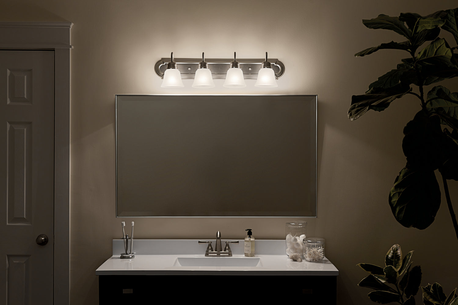 KICHLER 5338NIS 4 Light Vanity Light Brushed Nickel