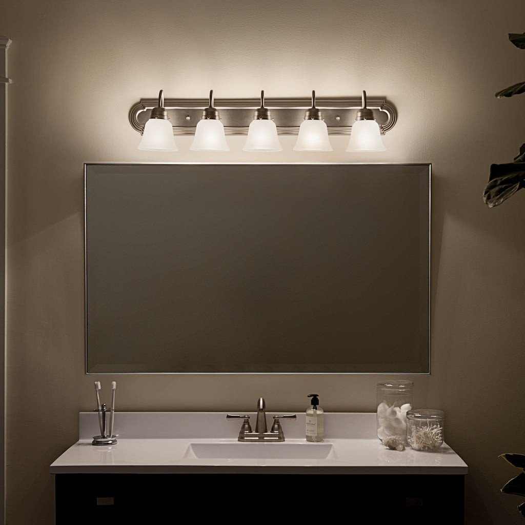 KICHLER 5339NIS 36" 5 Light Vanity Light Brushed Nickel