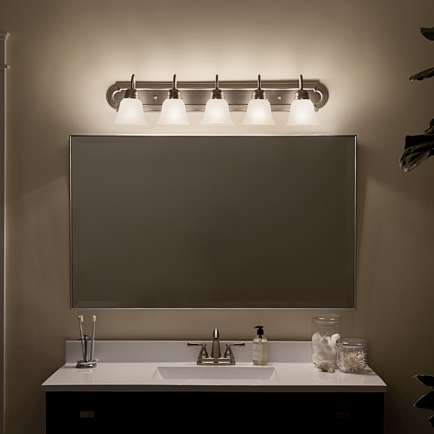 KICHLER 5339NIS 36" 5 Light Vanity Light Brushed Nickel