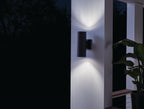 KICHLER 9244BK Cylinder 12" Wall Light Black