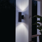 KICHLER 9244BK Cylinder 12" Wall Light Black