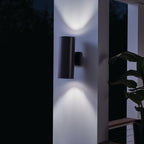 KICHLER 9246BK Cylinder 15" 2 Light Wall Light Black