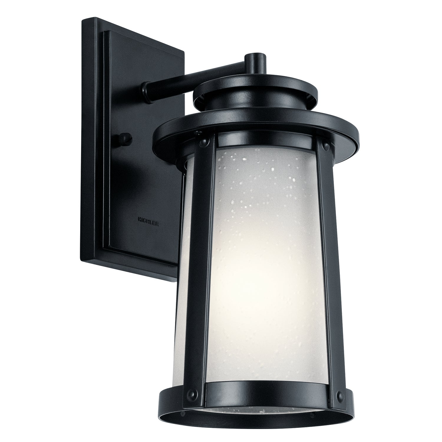 KICHLER 49917BK Harbor Bay 12.25" 1 Light Wall Light Black