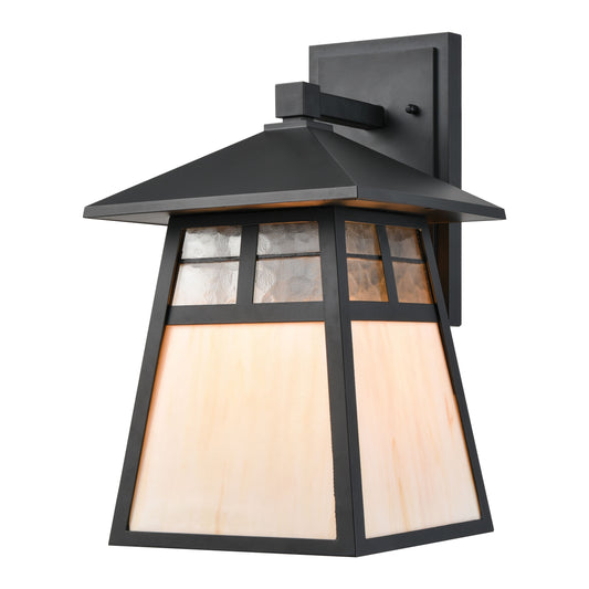 ELK SHOWROOM 87051/1 Cottage 15'' High 1-Light Outdoor Sconce - Matte Black