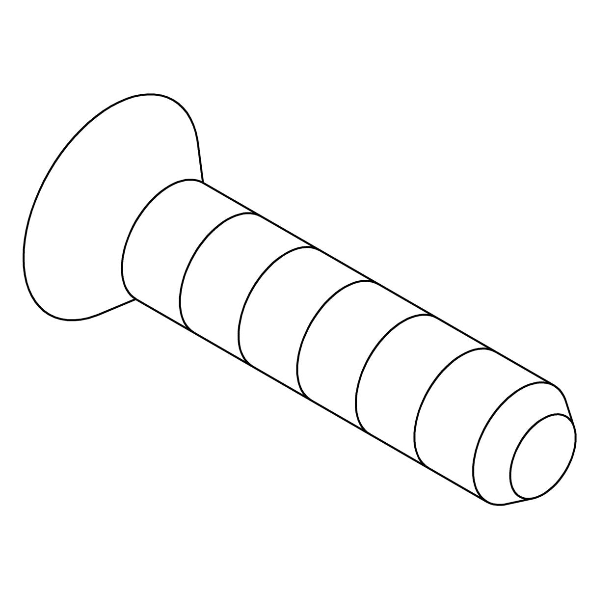 KOHLER Screw, 8-32 Flat Head Coutntersunk, K-87486