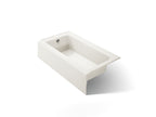 KOHLER K-875-96 Bellwether 60" X 32" Alcove Bath, Left Drain - Biscuit