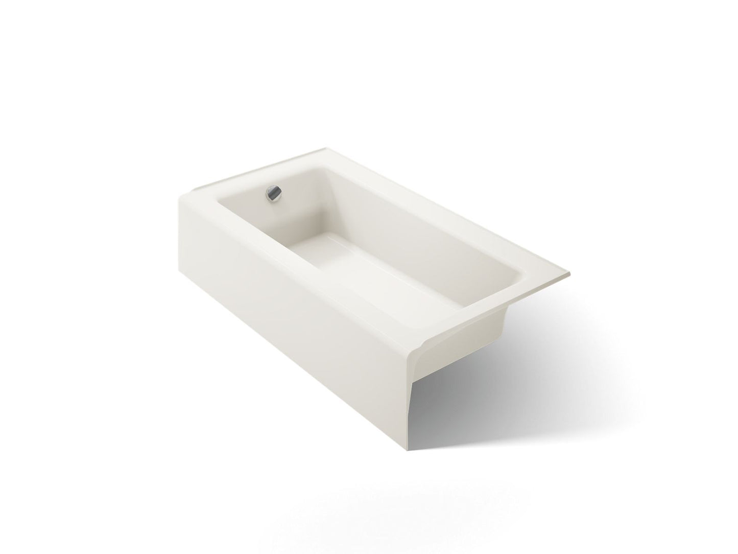 KOHLER K-875-96 Bellwether 60" x 32" alcove bath, left drain - Biscuit