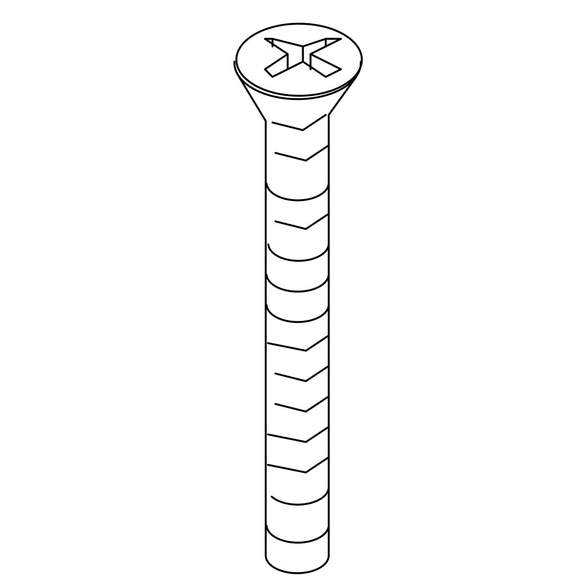 KOHLER Screw, 8-32 Flat Head Coutntersunk, K-87536