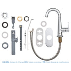 GROHE 23837000 Veletto Single-Handle 4" Centerset Bathroom Faucet, 1.2 GPM - Chrome