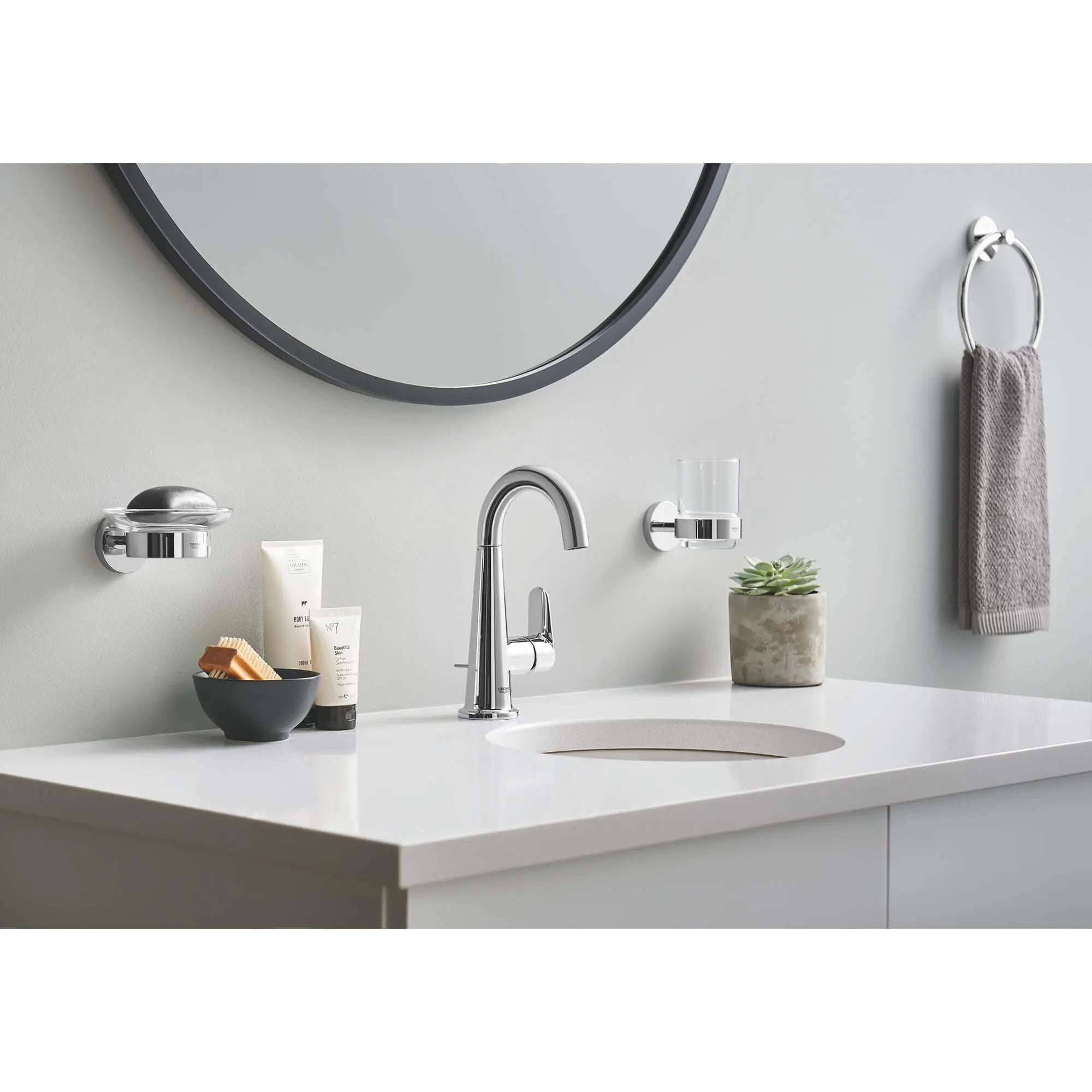 GROHE 23837000 Veletto Single-Handle 4" Centerset Bathroom Faucet, 1.2 GPM - Chrome