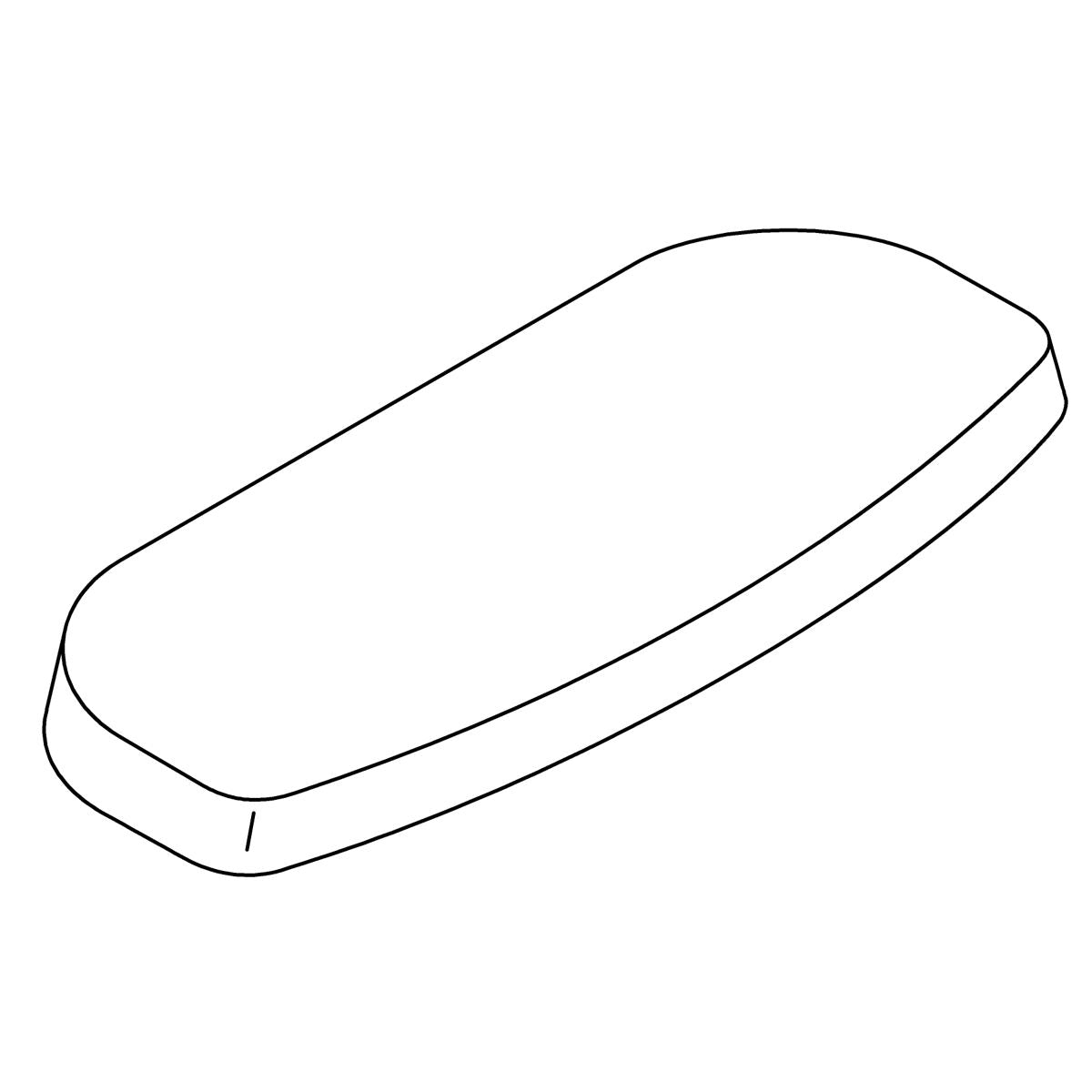 KOHLER Toilet Tank Cover - Black Black, K-88497-7