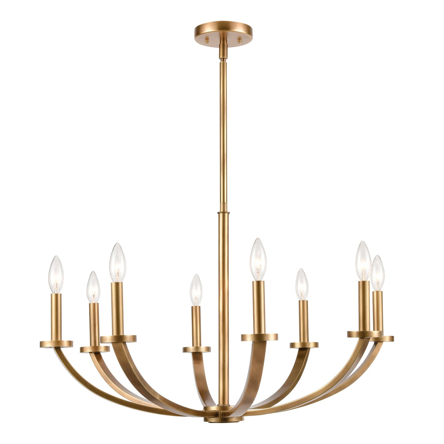 ELK SHOWROOM 89047/8 Erindale 30'' Wide 8-Light Chandelier - Natural Brass