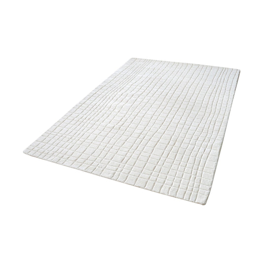 ELK SIGNATURE 8905-221 Blockhill Handwoven Wool Rug in Cream