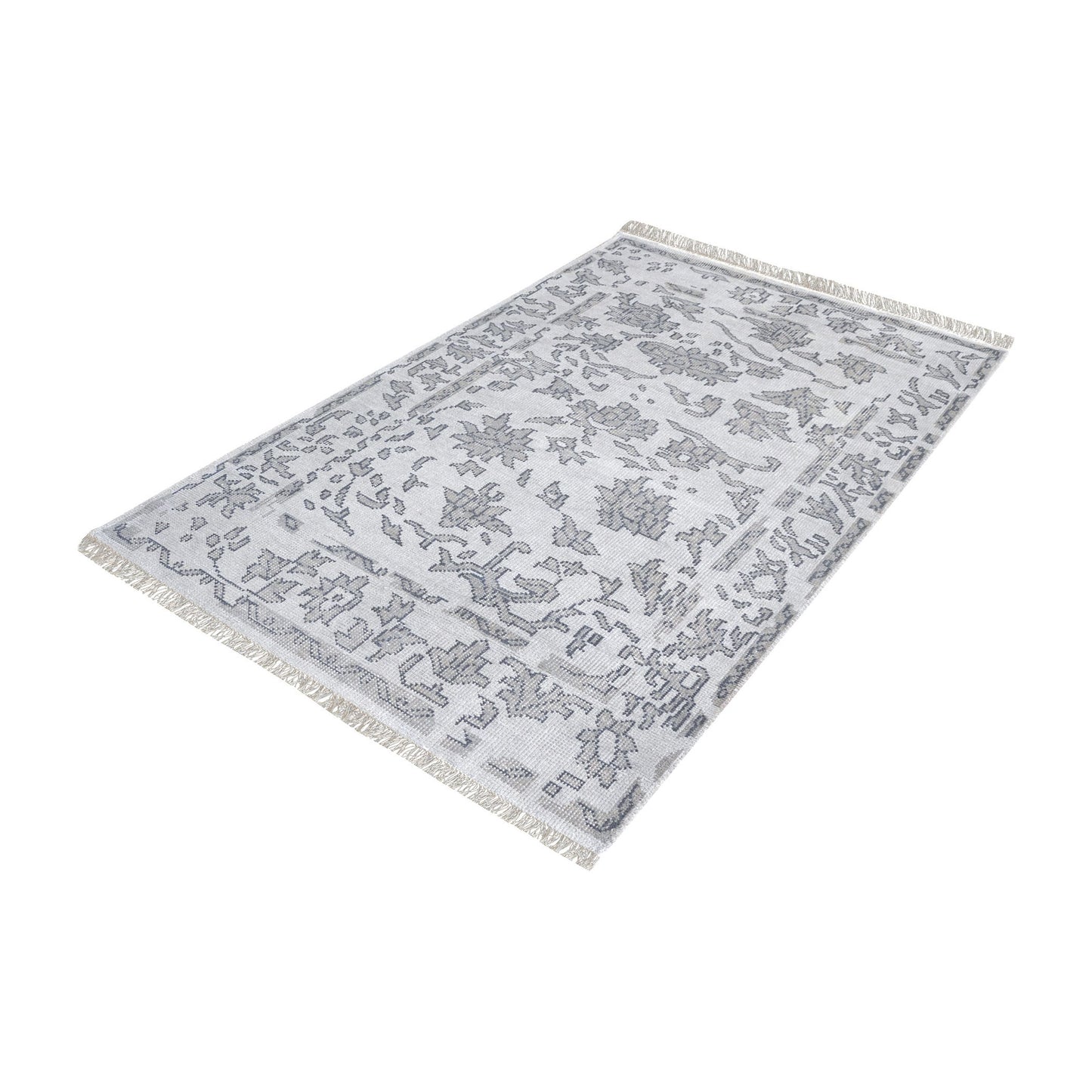 ELK SIGNATURE 8905-271 Harappa Hand-knotted Wool Rug in Grey