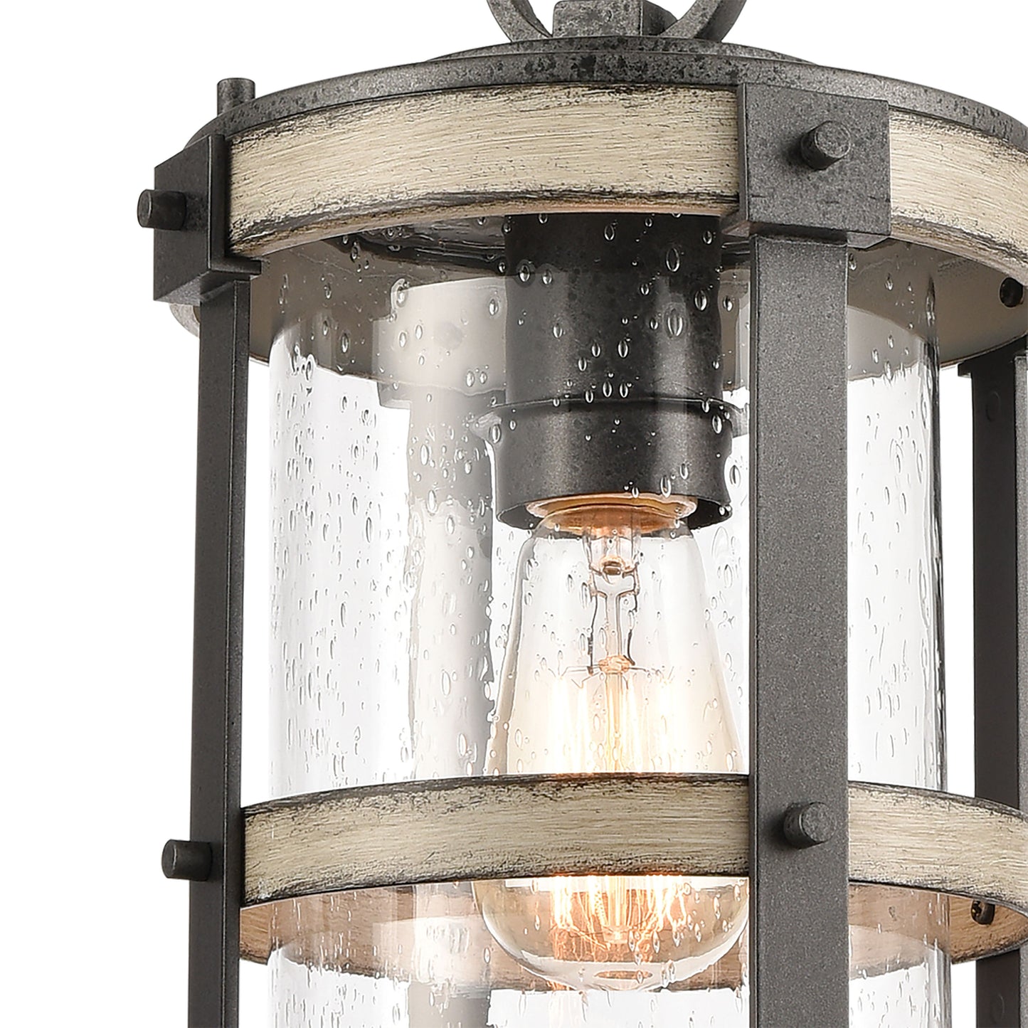 ELK SHOWROOM 89147/1 Annenberg 8'' Wide 1-Light Outdoor Pendant - Anvil Iron