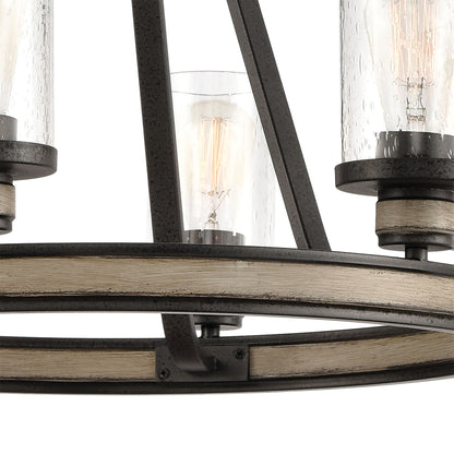 ELK SHOWROOM 89159/6 Beaufort 24'' Wide 6-Light Chandelier - Anvil Iron