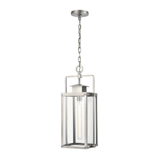 ELK SHOWROOM 89174/1 Crested Butte 9'' Wide 1-Light Outdoor Pendant - Antique Brushed Aluminum