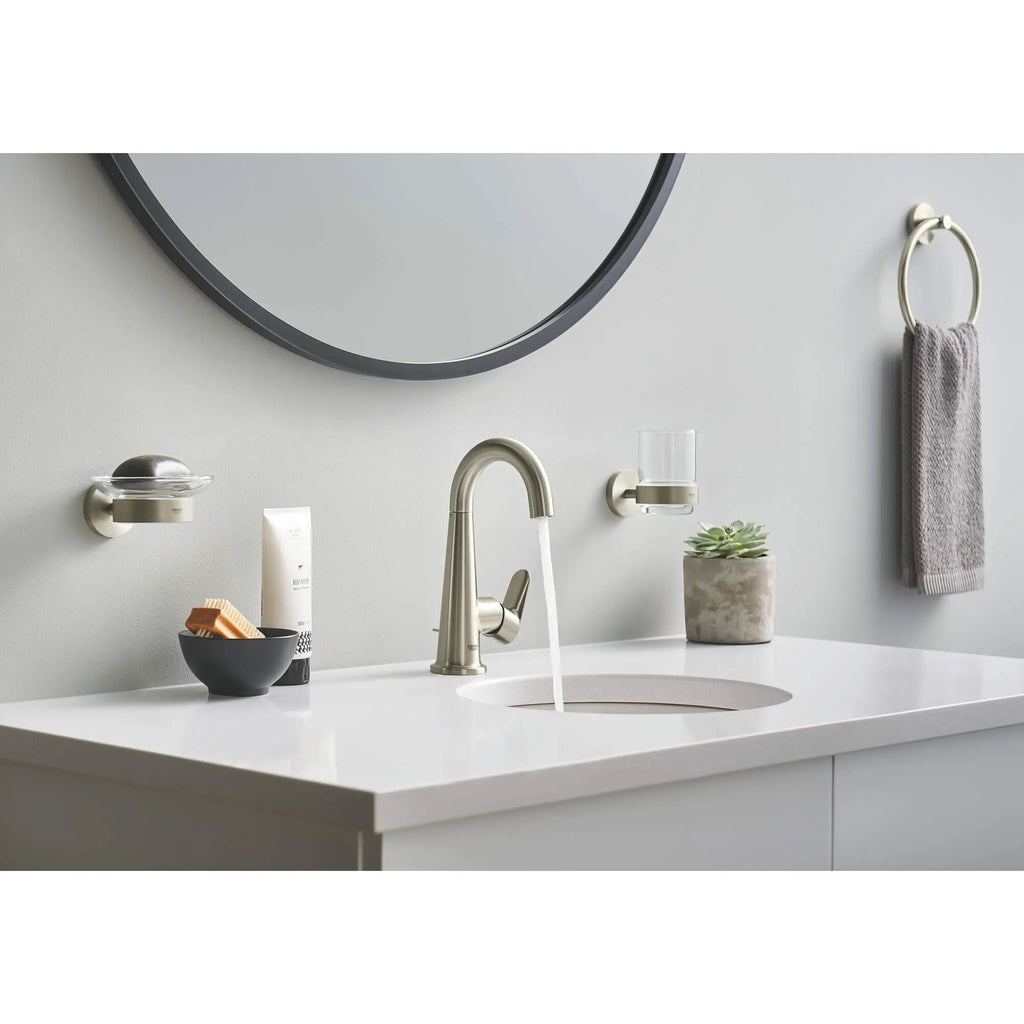 GROHE 23837EN0 Veletto Single-Handle 4" Centerset Bathroom Faucet, 1.2 GPM - Brushed Nickel