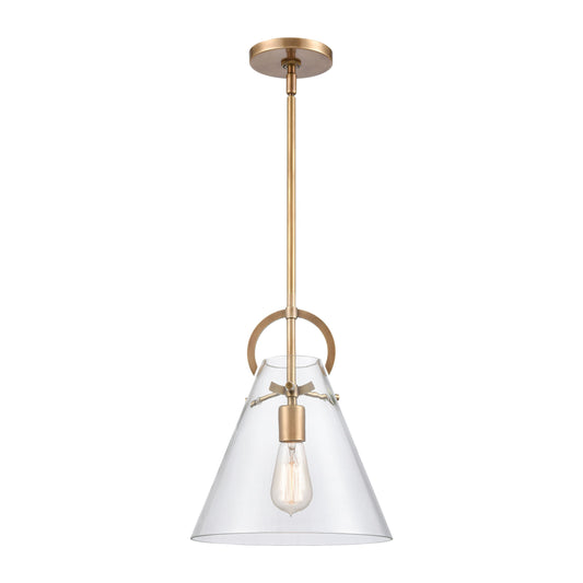 ELK SHOWROOM 89306/1 Gabby 11'' Wide 1-Light Mini Pendant - Brass