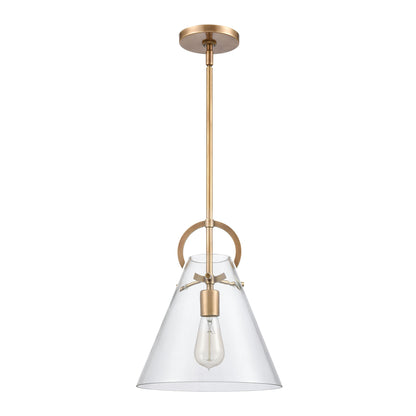 ELK SHOWROOM 89306/1 Gabby 11'' Wide 1-Light Mini Pendant - Brass