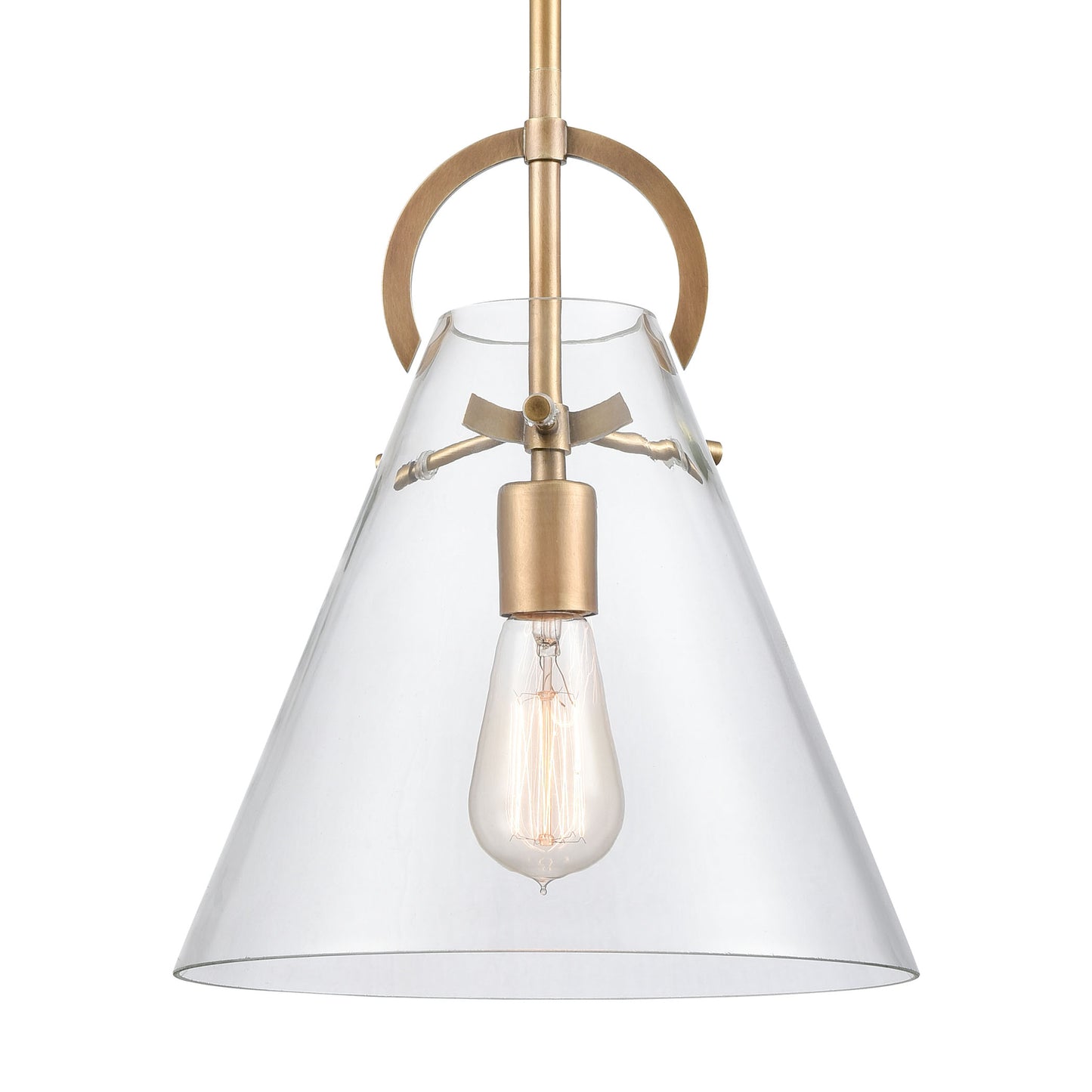 ELK SHOWROOM 89306/1 Gabby 11'' Wide 1-Light Mini Pendant - Brass