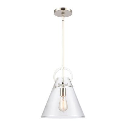 ELK SHOWROOM 89326/1 Gabby 11'' Wide 1-Light Mini Pendant - Polished Nickel