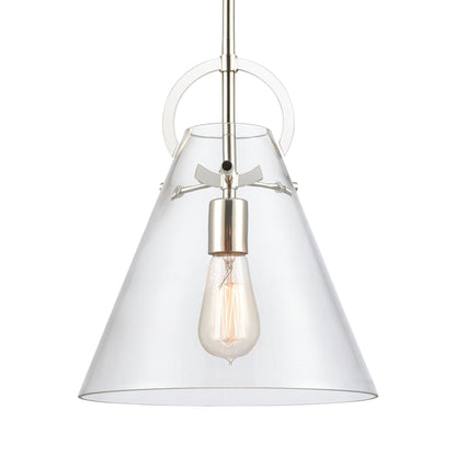 ELK SHOWROOM 89326/1 Gabby 11'' Wide 1-Light Mini Pendant - Polished Nickel