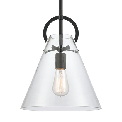 ELK SHOWROOM 89346/1 Gabby 11'' Wide 1-Light Mini Pendant - Matte Black