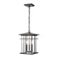 ELK SHOWROOM 89365/3 Oak Park 9'' Wide 3-Light Outdoor Pendant - Matte Black