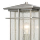 ELK SHOWROOM 89376/1 Oak Park 17'' High 1-Light Outdoor Post Light - Antique Brushed Aluminum