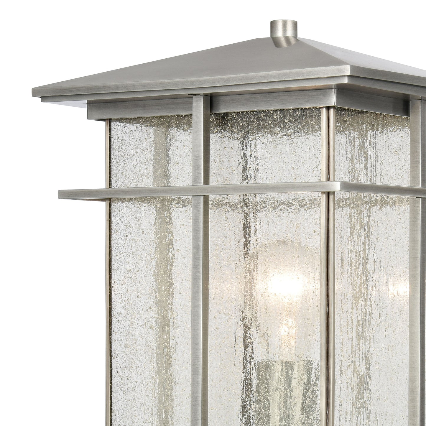 ELK SHOWROOM 89376/1 Oak Park 17'' High 1-Light Outdoor Post Light - Antique Brushed Aluminum