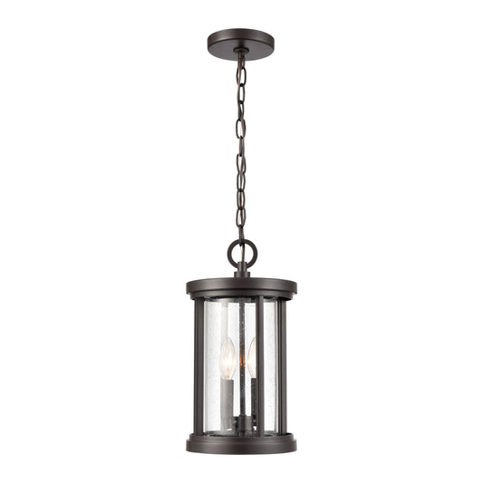 ELK SHOWROOM 89385/2 Brison 8'' Wide 2-Light Outdoor Pendant - Oil Rubbed Bronze