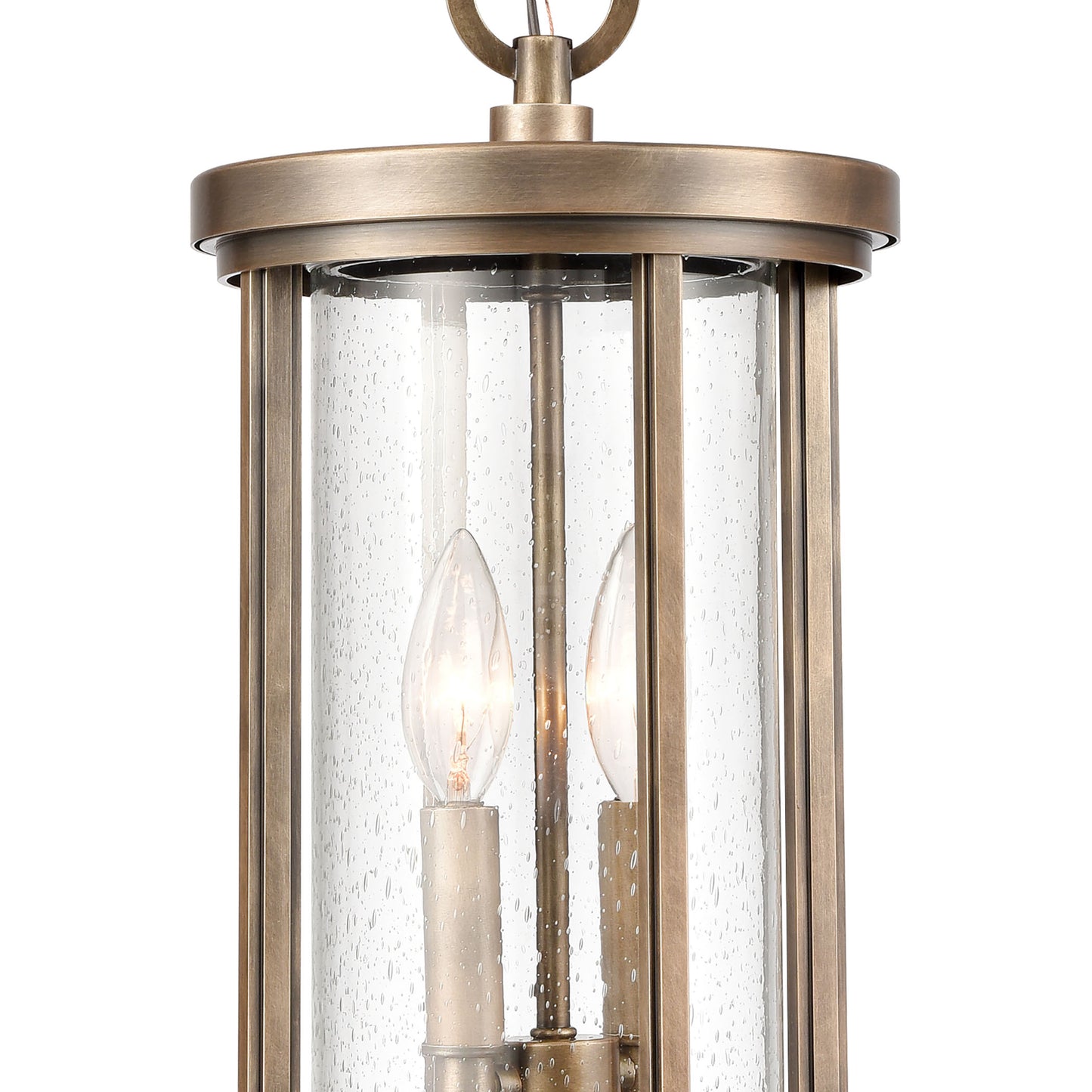 ELK SHOWROOM 89395/2 Brison 8'' Wide 2-Light Outdoor Pendant - Vintage Brass