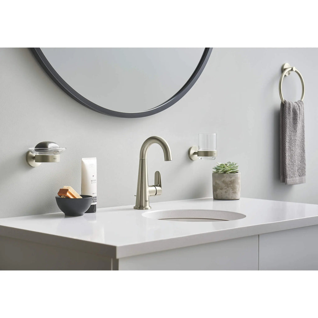 GROHE 23837EN0 Veletto Single-Handle 4" Centerset Bathroom Faucet, 1.2 GPM - Brushed Nickel