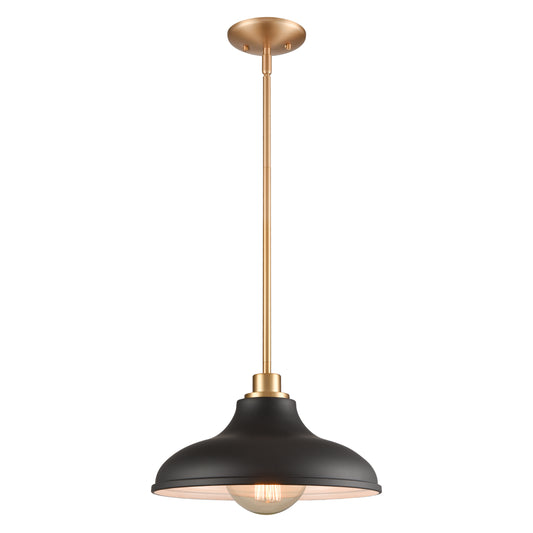 ELK SHOWROOM 89434/1 Grenville 13'' Wide 1-Light Pendant - Brushed Gold