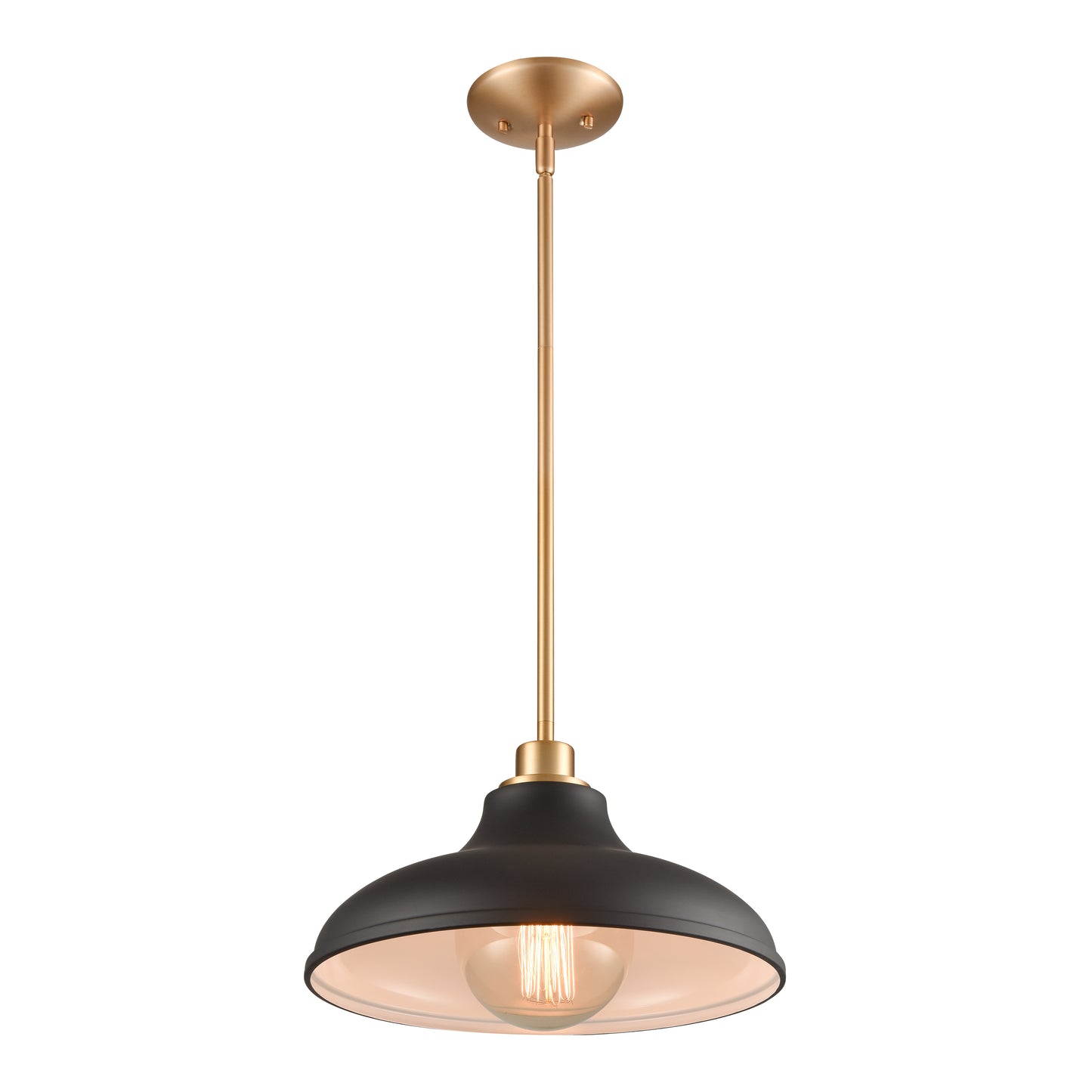 ELK SHOWROOM 89434/1 Grenville 13'' Wide 1-Light Pendant - Brushed Gold