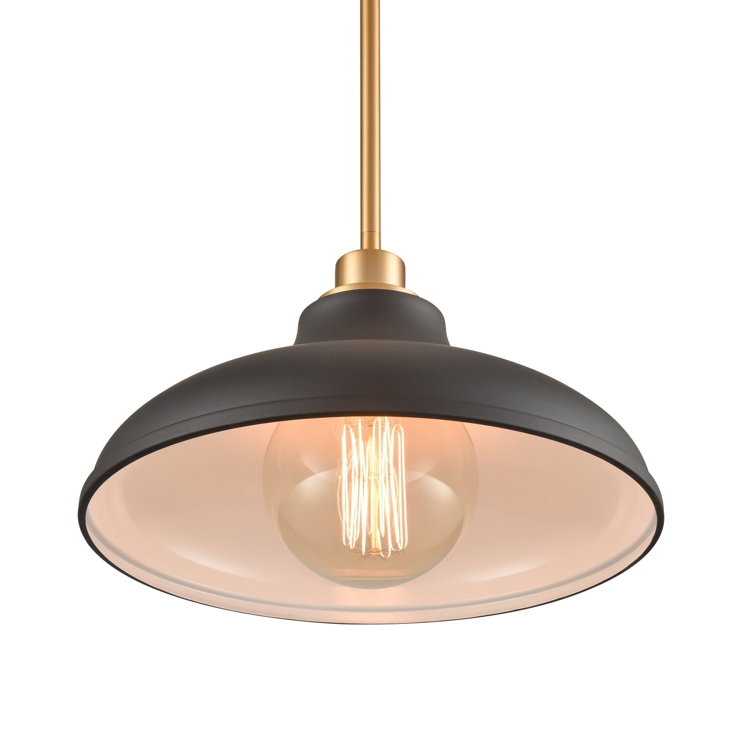 ELK SHOWROOM 89434/1 Grenville 13'' Wide 1-Light Pendant - Brushed Gold