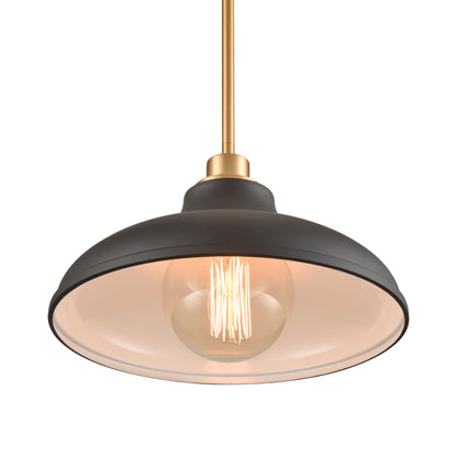 ELK SHOWROOM 89434/1 Grenville 13'' Wide 1-Light Pendant - Brushed Gold