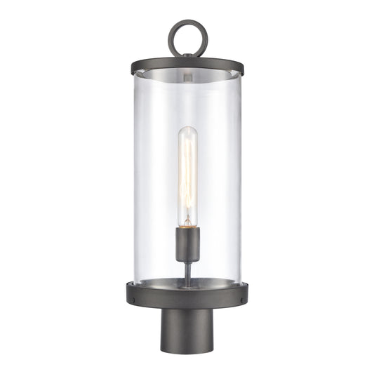 ELK SHOWROOM 89496/1 Hopkins 20.75'' High 1-Light Outdoor Post Light - Charcoal Black