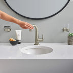 GROHE 23837EN0 Veletto Single-Handle 4" Centerset Bathroom Faucet, 1.2 GPM - Brushed Nickel