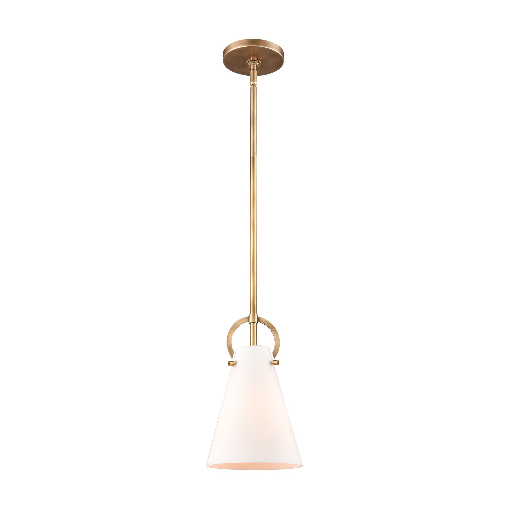 ELK SHOWROOM 89505/1 Gabby 7'' Wide 1-Light Mini Pendant - Brass