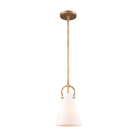 ELK SHOWROOM 89505/1 Gabby 7'' Wide 1-Light Mini Pendant - Brass