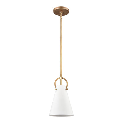 ELK SHOWROOM 89505/1 Gabby 7'' Wide 1-Light Mini Pendant - Brass