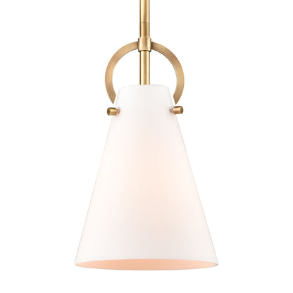 ELK SHOWROOM 89505/1 Gabby 7'' Wide 1-Light Mini Pendant - Brass