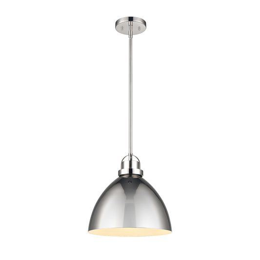 ELK SHOWROOM 89660/1 Somerville 12'' Wide 1-Light Pendant - Polished Nickel